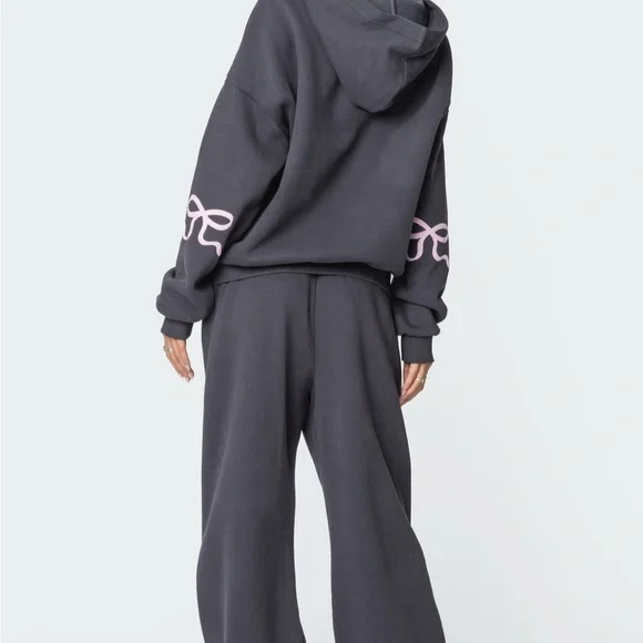 Edikted Gray Oversized Relaxed Hoodie - Picture 5 of 5